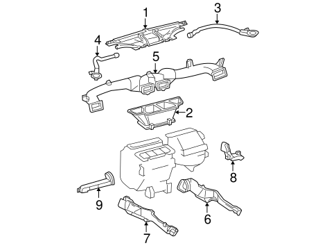 BODY/DUCTS for 2004 Toyota Solara #1