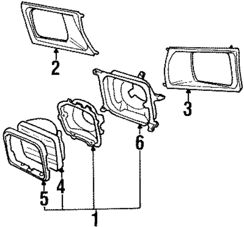 900 HEADLAMP COMPONENTS