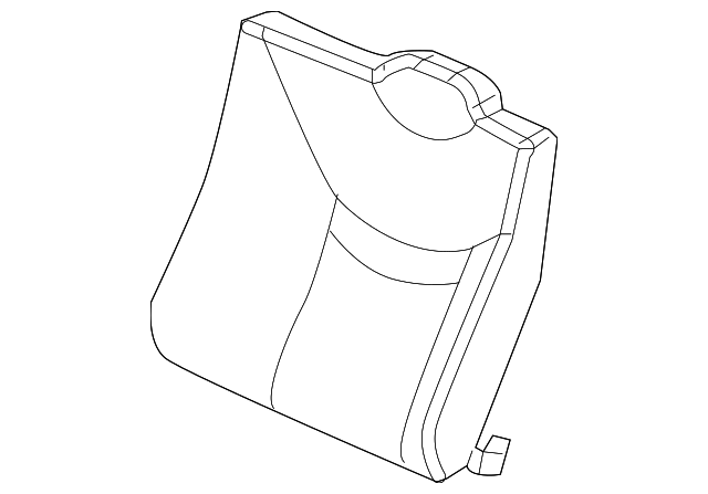 15872600 SEAT BACK COVER, LEFT