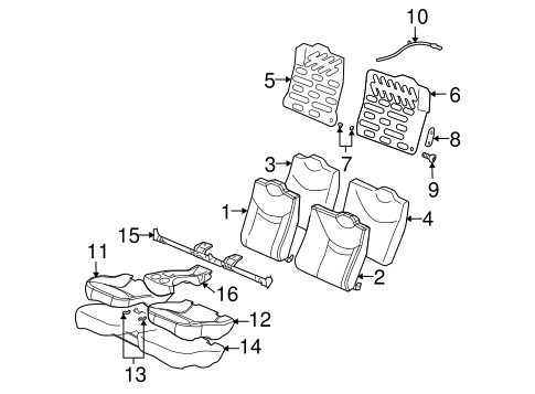 Ion REAR SEAT COMPONENTS