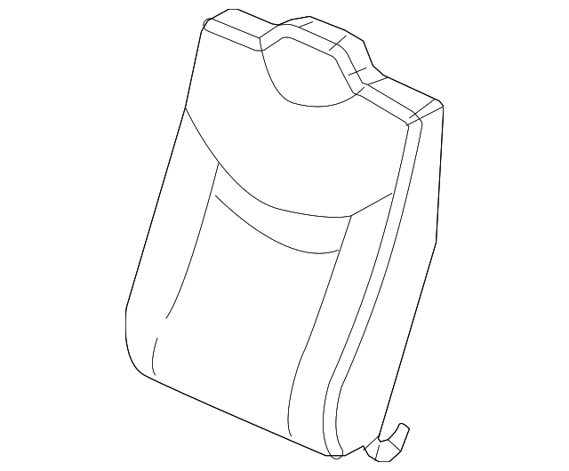 15872597 SEAT BACK COVER, RIGHT