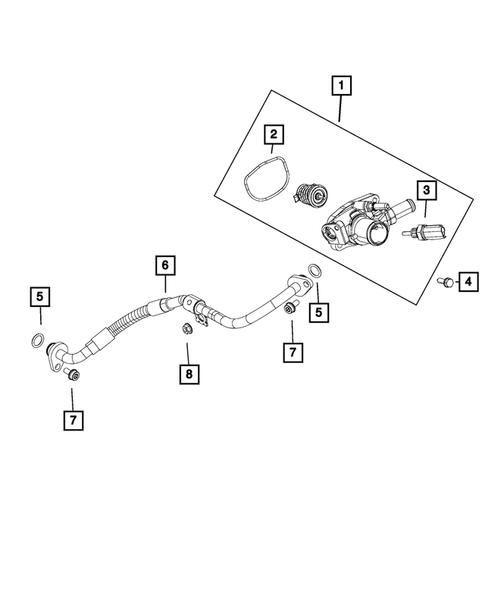 Water Pump and Related Parts for 2015 Jeep Renegade #2