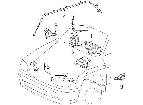 ELECTRICAL/AIR BAG COMPONENTS for 2005 Toyota Sequoia #1