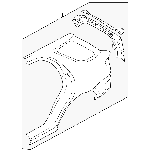 32007403 Деталь QUARTER PANEL, LEFT