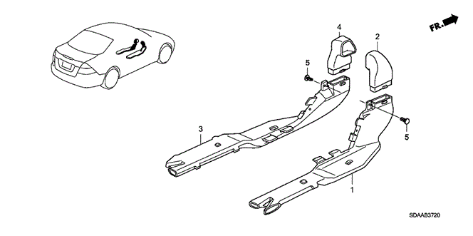 Interior/Bumper/Duct for 2007 Honda ACCORD SEDAN #1