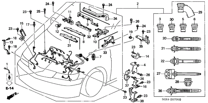 Holder D, Harness Holder D, Harness