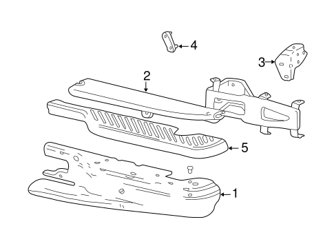 Body/Bumper & Components - Rear for 2000 Ford F-150 #2