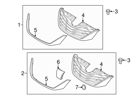 BODY/GRILLE & COMPONENTS for 2012 Toyota Sienna #1