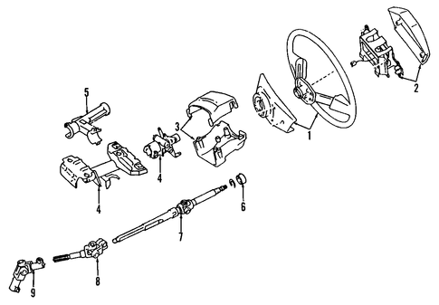 Prizm STEERING COLUMN