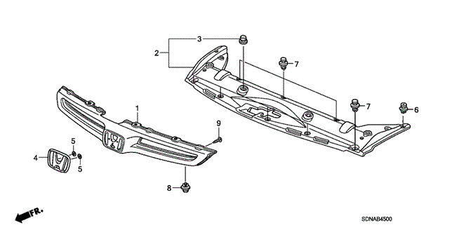 Interior/Bumper/Front Grille for 2007 Honda ACCORD COUPE #1