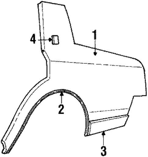 Cutlass Supreme QUARTER PANEL & COMPONENTS