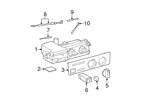 HVAC/CONTROLS for 2000 Toyota Tacoma #1