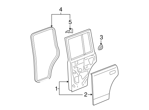 BODY/DOOR & COMPONENTS for 2004 Scion xB #2