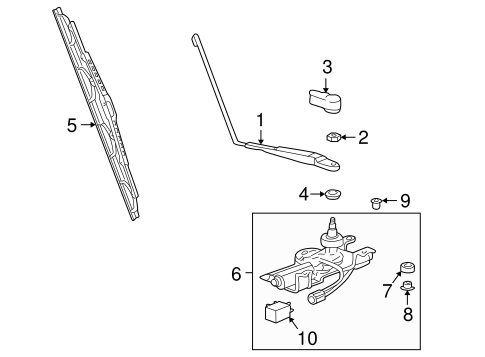 911 REAR WIPER COMPONENTS