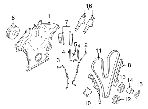 S80 VALVE & TIMING COVERS