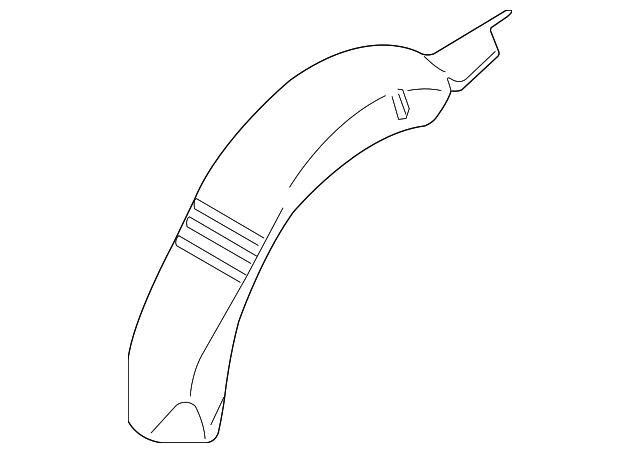 997-502-215-03-GRV Деталь OUTER WHEELHOUSE, LEFT