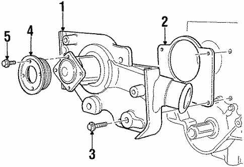 Water Pump for 1996 Ford Contour #0