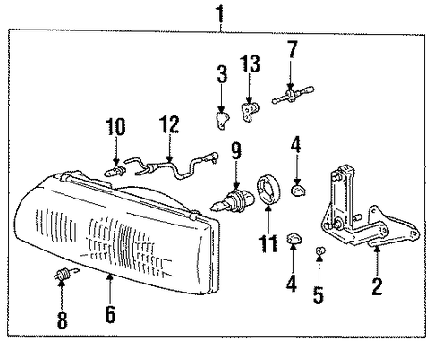 ELECTRICAL/HEADLAMP COMPONENTS for 1997 Toyota Previa #2