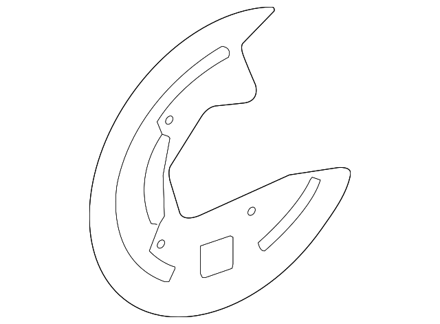 C2D2222 SPLASH SHIELD, RIGHT