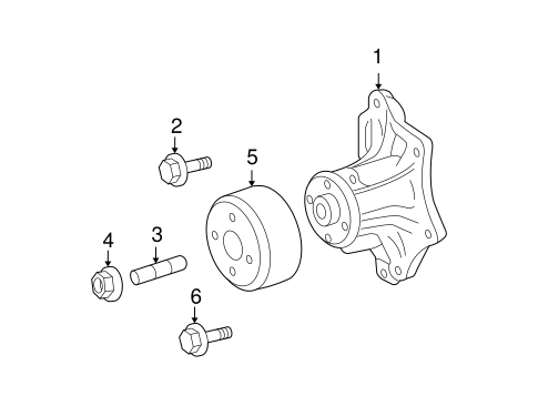 COOLING SYSTEM/WATER PUMP for 2008 Scion tC #1