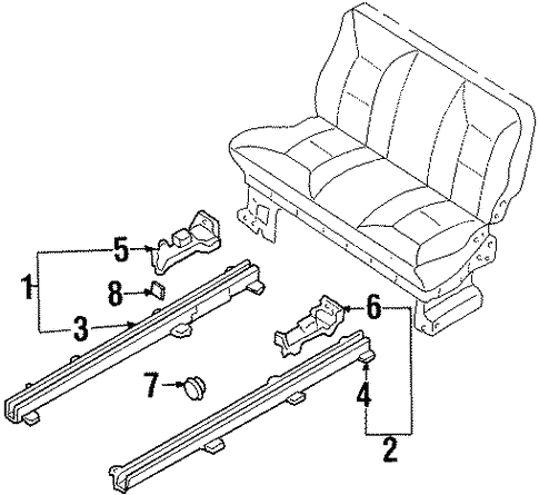 Tracks & Components for 1995 Nissan Quest #2