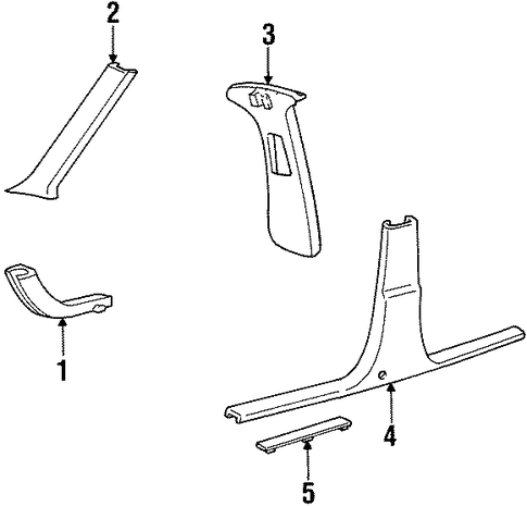 Continental INTERIOR TRIM - PILLARS