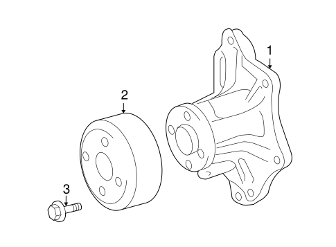 COOLING SYSTEM/WATER PUMP for 2010 Toyota Matrix #1