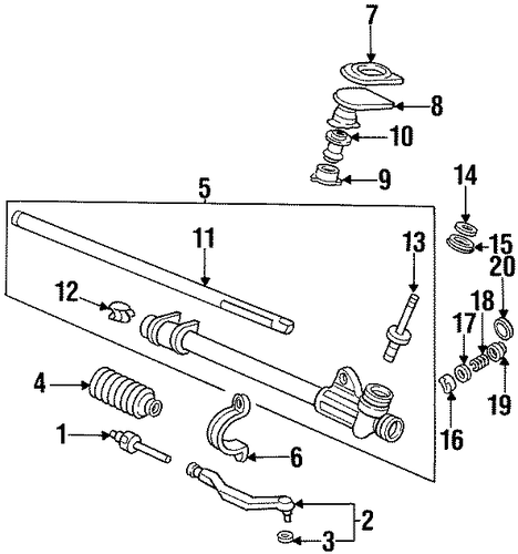 OEM Honda 53418-SC2-003 - Rack Guide Washer OEM Honda 53418-SC2-003 - Rack Guide Washer