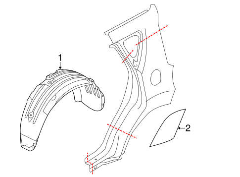Exterior Trim - Quarter Panel for 2015 Kia Soul EV #0