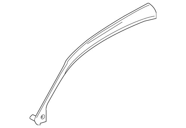 95B-809-199-Y-GRV Деталь WINDSHIELD PILLAR REINF, LEFT