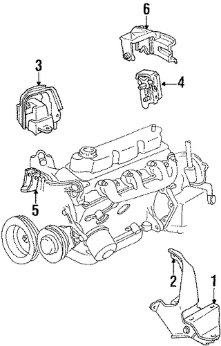 Imperial ENGINE & TRANS MOUNTING
