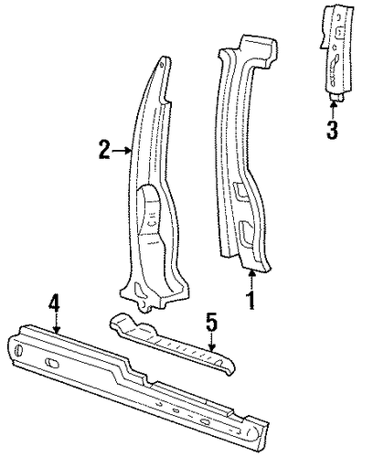 Windstar CENTER PILLAR & ROCKER 2