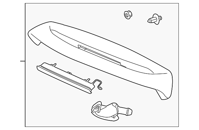 39887642 Деталь SPOILER ASSY