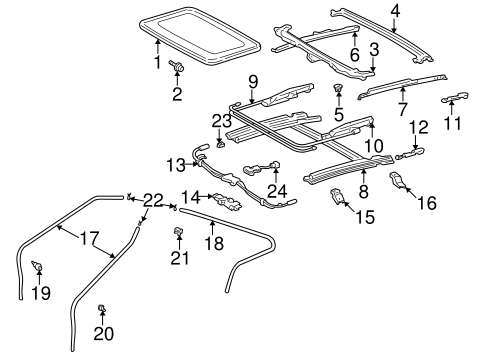 ELECTRICAL/SUNROOF for 2000 Toyota Celica #1