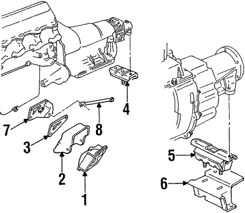 C2500 Pickup ENGINE & TRANS MOUNTING