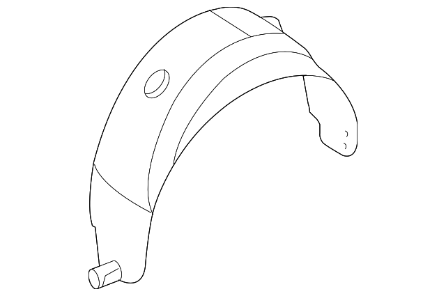 C2S48127 Деталь WHEELHOUSE LINER, RIGHT