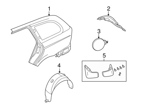X-Type QUARTER PANEL & COMPONENTS