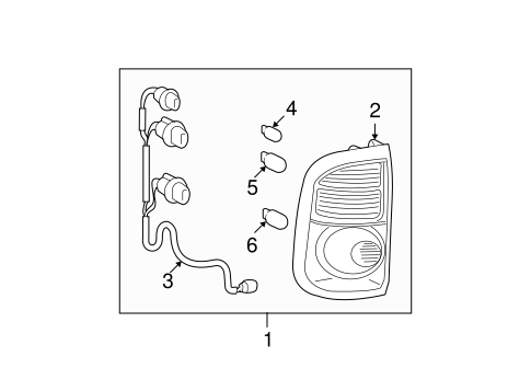 ELECTRICAL/COMBINATION LAMPS for 2004 Toyota Tundra #3