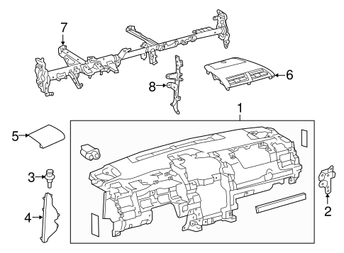 BODY/INSTRUMENT PANEL for 2016 Toyota Camry #2