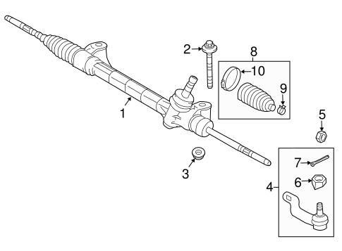 STEERING/STEERING GEAR & LINKAGE for 2015 Toyota RAV4 #2