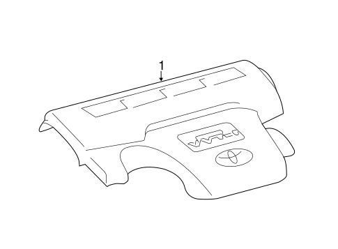 ENGINE/ENGINE APPEARANCE COVER for 2015 Toyota Camry #1