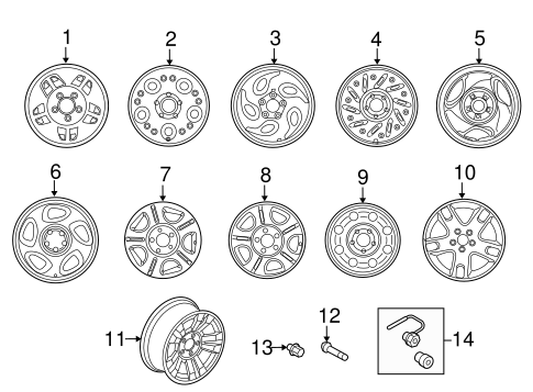 Wheels for 2000 Ford Ranger #1