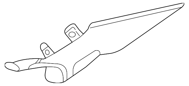 9E5Z5452019BB Деталь UPPER QTR TRIM, LEFT