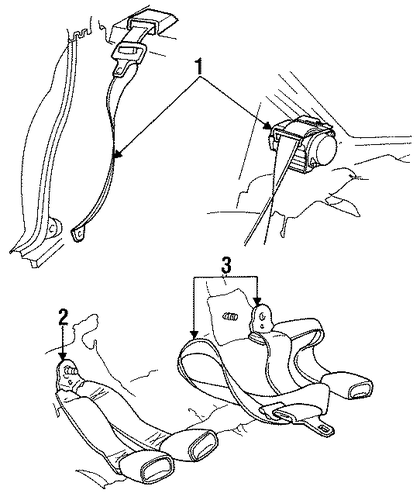 New Yorker REAR SEAT BELTS