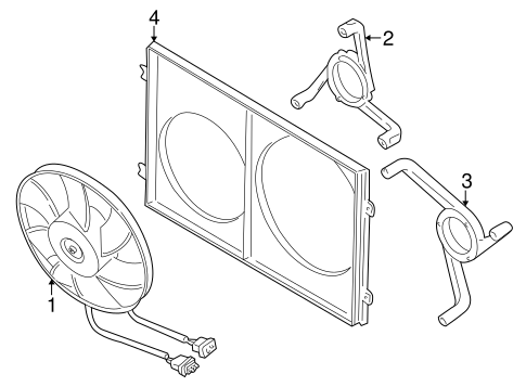 Cooling Fan for 2000 Volkswagen Golf #0
