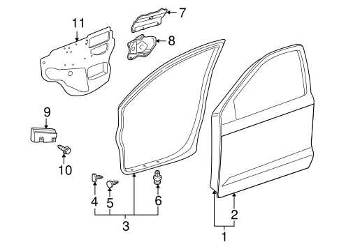 BODY/DOOR & COMPONENTS for 2007 Toyota Matrix #1