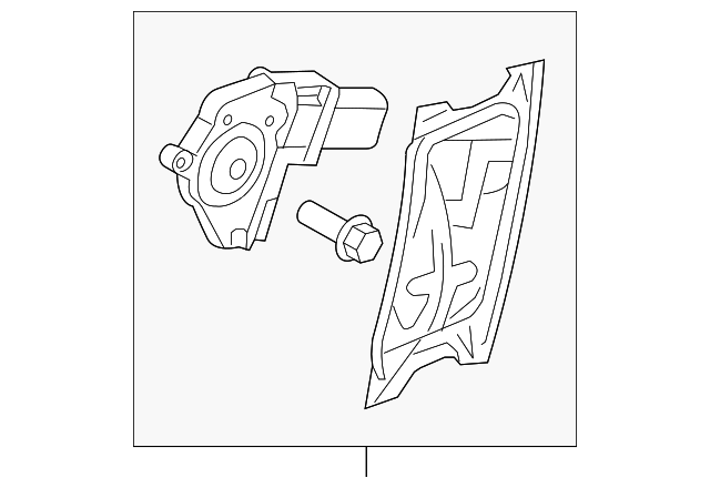 LR063671 Деталь WINDOW REGULATOR, RIGHT