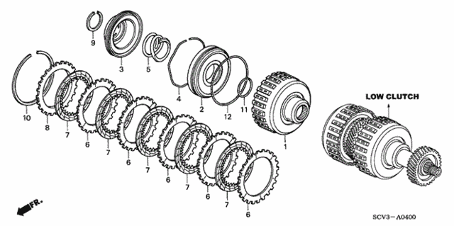 AT Clutch (Low) for 2006 Honda Element #0