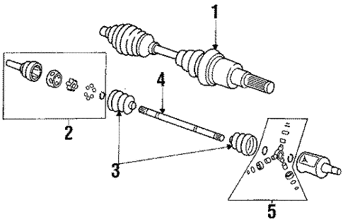 Drive Axles for 1992 Oldsmobile Cutlass Cruiser #0