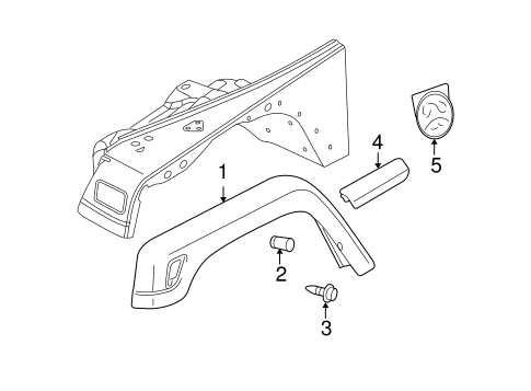 Wrangler EXTERIOR TRIM - FENDER